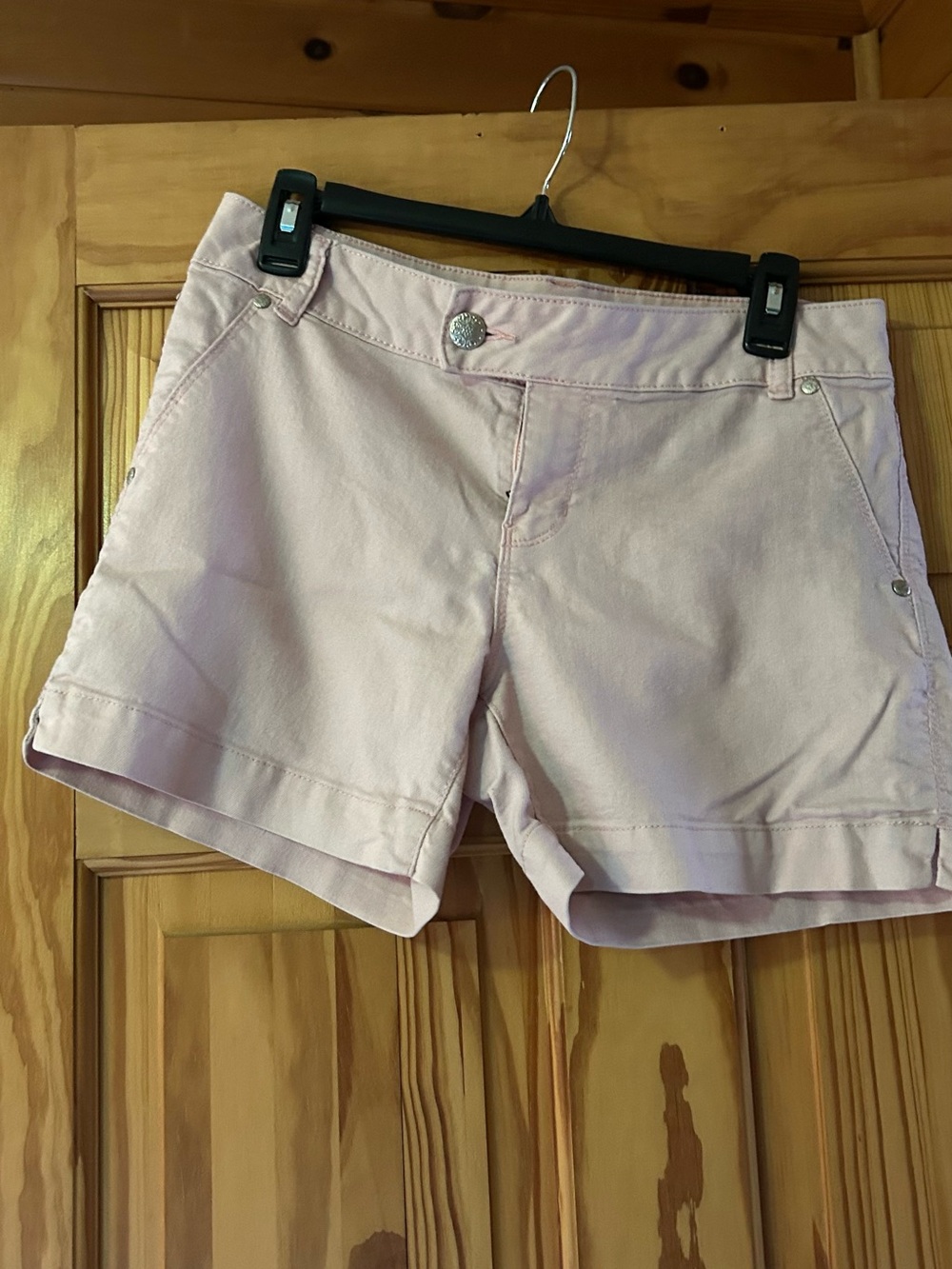 d. jeans Pale Pink High-Waist Cotton Shorts
